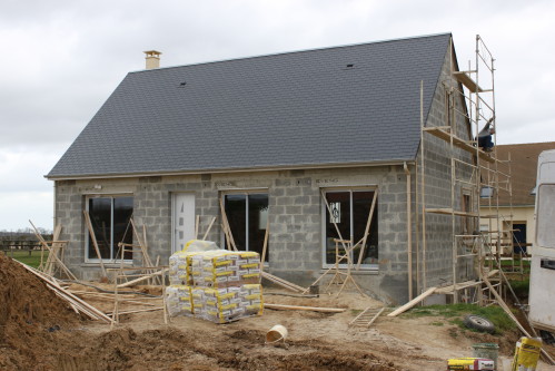 Ravalement de façade, enduit à Chaponnay